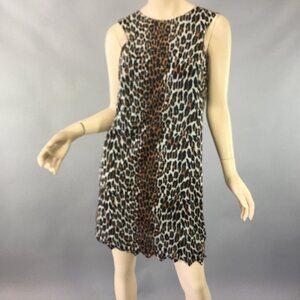 Vintage 1960s Vanity Fair Leopard Print Nightgown | Short Nylon Nightie Lingerie